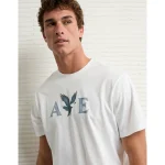 AE Lightweight Icon Logo Graphic T-Shirt - White