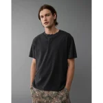 AE Lived-In Henley T-Shirt - Black