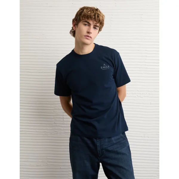 AE Logo Graphic T-Shirt - Navy
