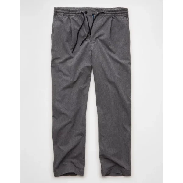 AE Pleated Pull-On Pant - Heather Gray