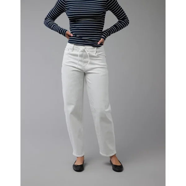 AE Stretch Barrel Jean - Cool White