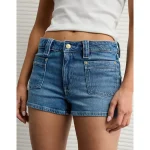 AE Stretch Denim Perfect Shortie - Medium Tinted Indigo