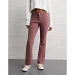 AE Stretch Mid-Rise Classic Bootcut Pant - Mauve