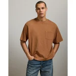 AE77 Premium Boxy T-Shirt - Golden