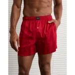 AEO Men's Satin Pocket Boxer Short - Red