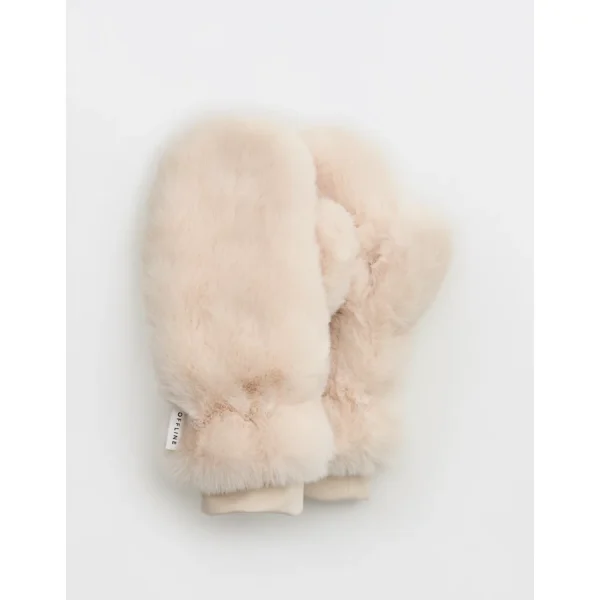 OFFLINE By Aerie Fur Mitens - Natural