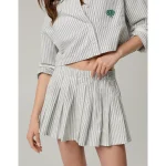 OFFLINE By Aerie Oxford Mini Skirt - Soft Muslin