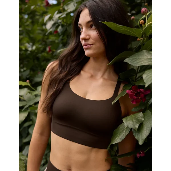 OFFLINE By Aerie Real Me Hold Up! Racerback Sports Bra - Deep Earth