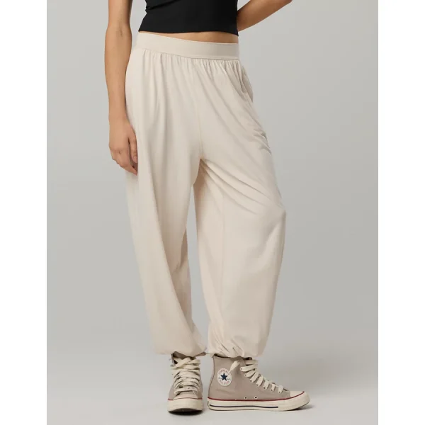 OFFLINE By Aerie The Hugger Go With The Flow Baggy Jogger - Cake Batter