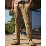 AE Flex Original Straight Lived-In Khaki Pant - Toasted Almond