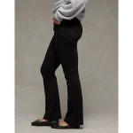 AE Stretch Low-Rise Kick Bootcut Khaki Pant - Black