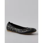 AE Studded Ballet Flat - Black