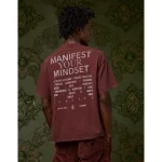 AE x Tru Kolors Manifest Your Mindset Graphic T-Shirt - Burgundy