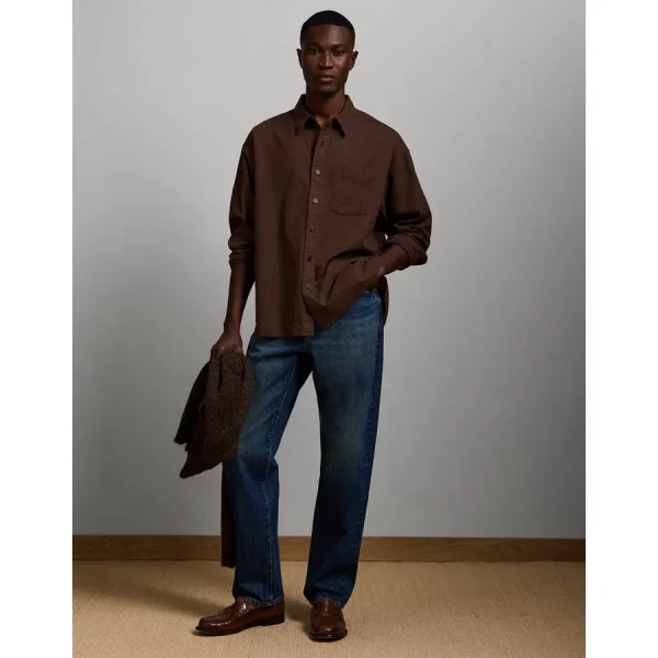 AE77 Premium Flannel Shirt - Brown