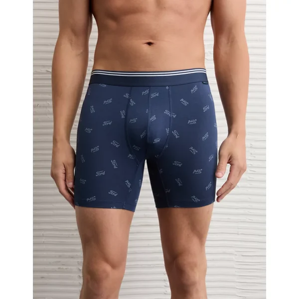 AEO Men's Ford 6" Ultra Soft Boxer Brief - Navy
