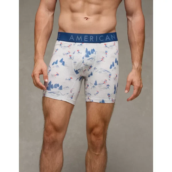 AEO Ski Scene 6" Flex Boxer Brief - Grey