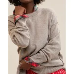 Aerie Softest Luxe Crew Sweater - Heathered Taupe