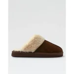 Minnetonka Women's Chesney Scuff Slipper - Chocolate