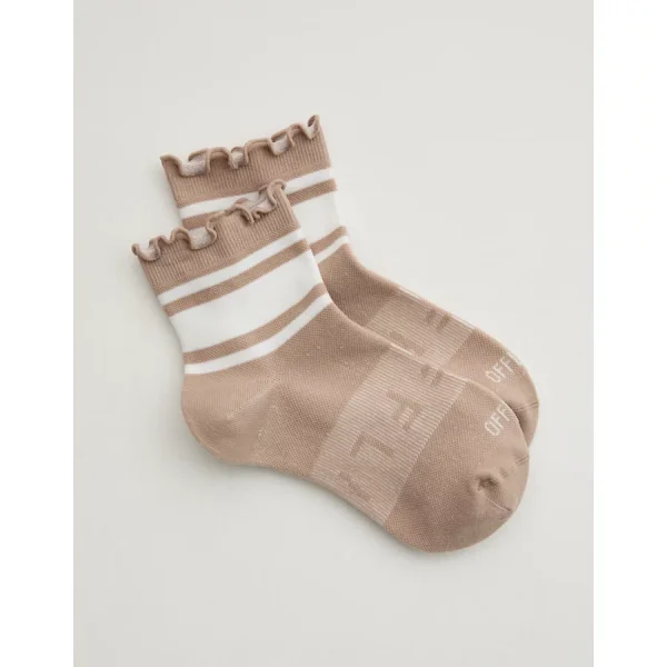 OFFLINE By Aerie Athletic Ruffle Sock - Stone Harbor