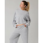 OFFLINE By Aerie OTT Seamed Crewneck Sweatshirt - Medium Heather Gray