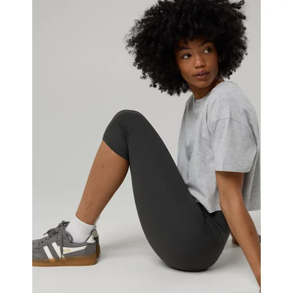 OFFLINE By Aerie Real Me XTRA High Waisted Capri - Smoked Gray