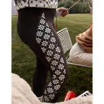 OFFLINE By Aerie Warmup High Waisted Pocket Legging - Deep Earth