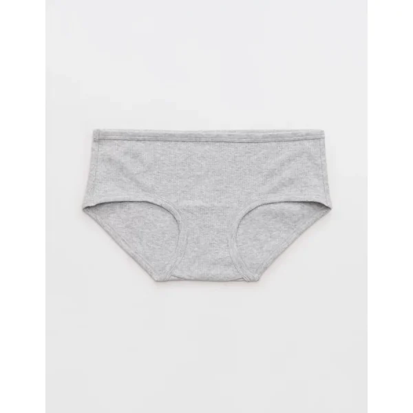 Superchill Cotton Rib Boybrief Underwear - Medium Heather Gray