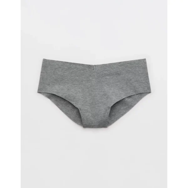 Superchill No Show Cotton Cheeky Underwear - Dark Heather Gray