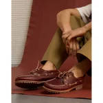 Timberland Men's 3-Eye Classic Boat Shoe - Deep Burgundy