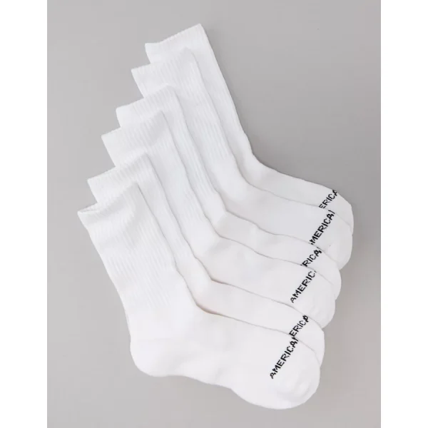 AE Crew Socks 3-Pack - White