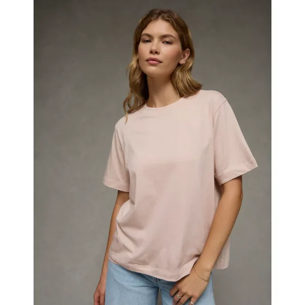 AE Everyday Luxe Relaxed T-Shirt - Peach