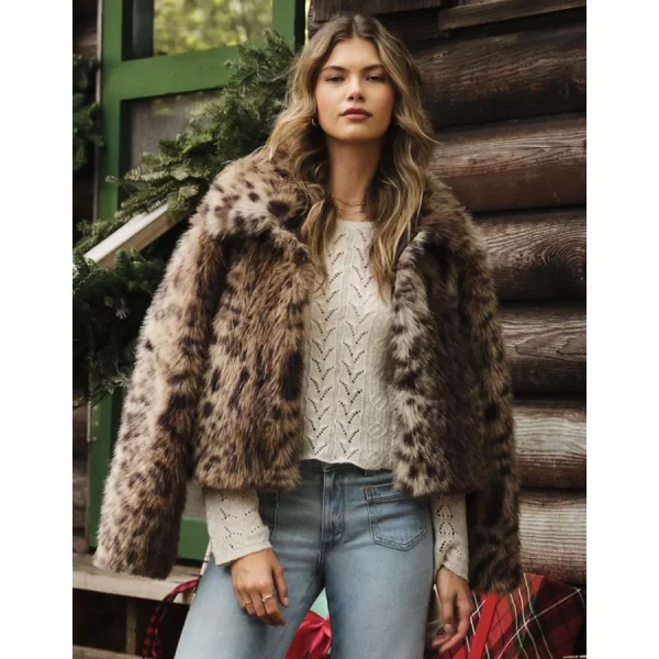 AE Faux Fur Coat - Multi