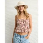 AE Tie Strap Corset Tank Top - Multi