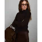 AE77 Premium Shaker Stitch Sweater - Dark Brown