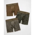 AEO Men's 6" Flex Boxer Brief 3-Pack - Multi