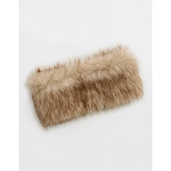Aerie Multi Fur Earwarmer Headband - Natural