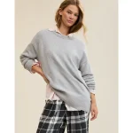 Aerie Softest Luxe Crew Sweater - Medium Heather Gray
