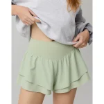 OFFLINE By Aerie Real Me Flirty Short - Dusty Sage