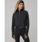 OFFLINE By Aerie Warmup Quarter Zip - Smoked Gray