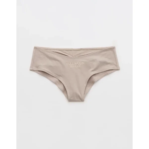 Superchill Cotton Ruched Cheeky Underwear - Stone Harbor