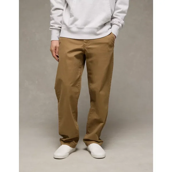AE Flex Loose Lived-In Khaki Pant - Toasted Almond