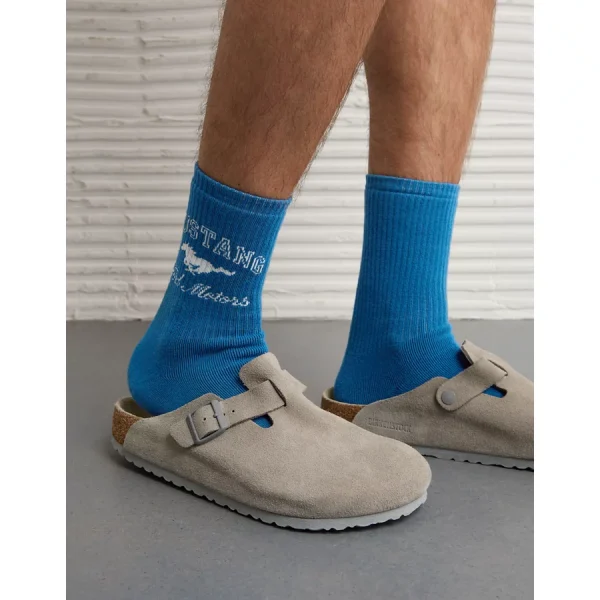 AE Ford Mustang Crew Socks - Gravity Blue