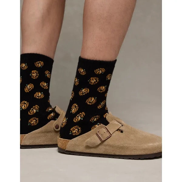 AE Halloween Classic Crew Socks - Black