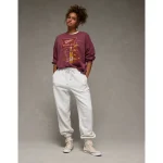 AE Halloween Graphic Sweatshirt - Wineberry