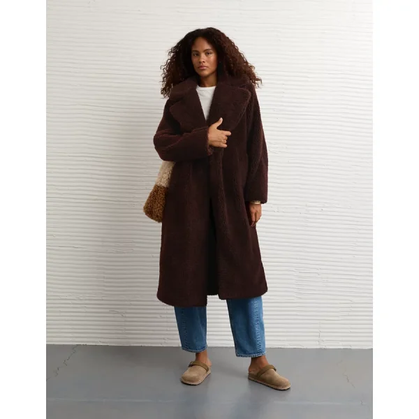 AE Sherpa Topcoat - Brown
