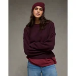 AE Whoa So Soft Classic Crew Neck Sweater - Moonlight
