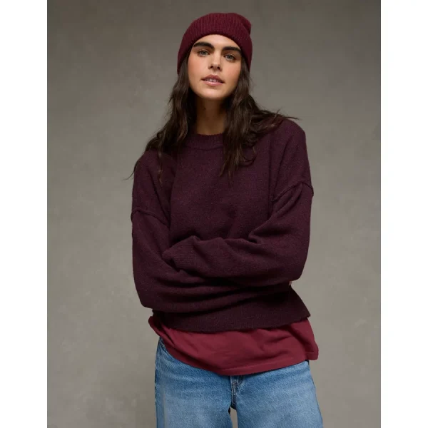 AE Whoa So Soft Classic Crew Neck Sweater - Moonlight