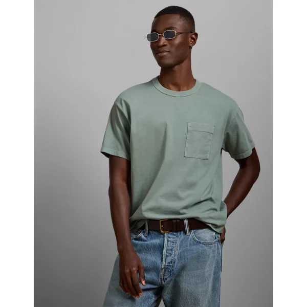 AE77 Premium Military Pocket T-Shirt - Blue