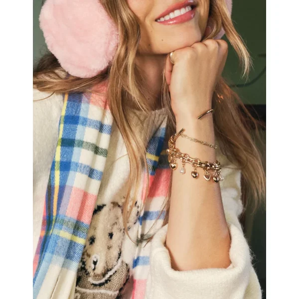 AEO Heart Charm Bracelet - Gold