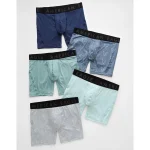 AEO Men's 6" Flex Boxer Brief 5-Pack - Multi